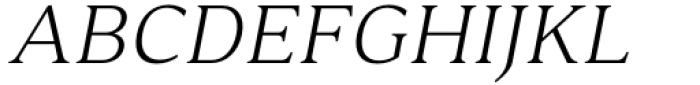 Accia Moderato Light Italic Font UPPERCASE