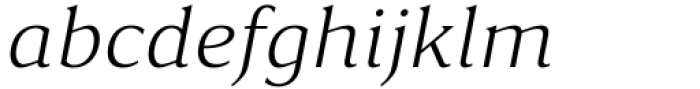 Accia Moderato Light Italic Font LOWERCASE