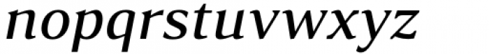 Accia Moderato Medium Italic Font LOWERCASE