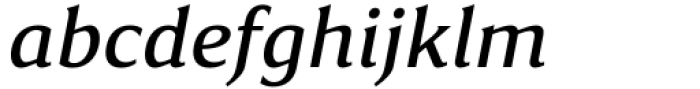 Accia Piano Medium Italic Font LOWERCASE