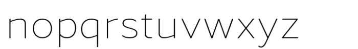 Accia Sans Thin Font LOWERCASE