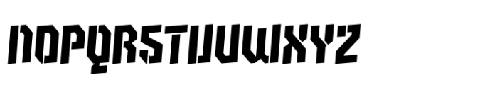 Accino 003 Black Stencil Font UPPERCASE