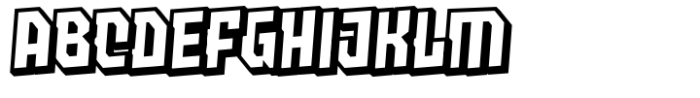 Accino 005 Black Shadow Font UPPERCASE