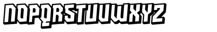 Accino 005 Black Shadow Font LOWERCASE
