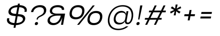 Accio Regular Italic Font OTHER CHARS