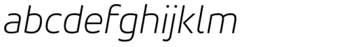 Accord Alternate ExtraLight Italic Font LOWERCASE