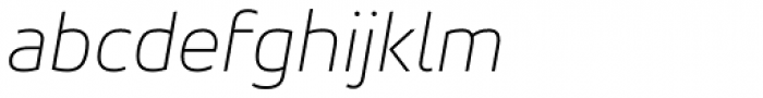Accord Alternate Thin Italic Font LOWERCASE