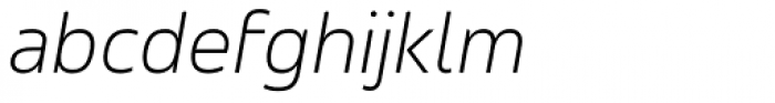 Accord ExtraLight Italic Font LOWERCASE