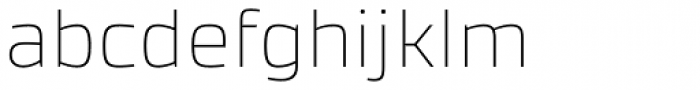 Accura Thin Font LOWERCASE