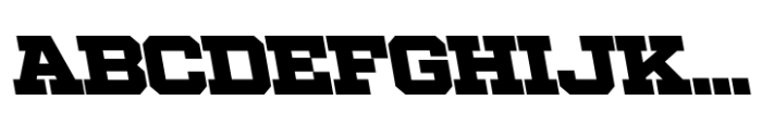 Ace Black Left Font UPPERCASE