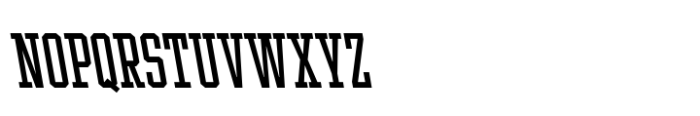Ace Compressed Regular Left Font UPPERCASE