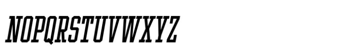 Ace Compressed Regular Right Font UPPERCASE