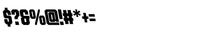Ace Compressed Super Left Font OTHER CHARS