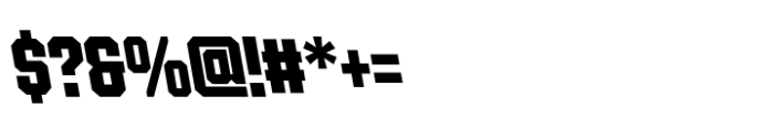 Ace Condensed Black Left Font OTHER CHARS