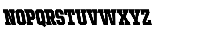 Ace Condensed Black Left Font UPPERCASE