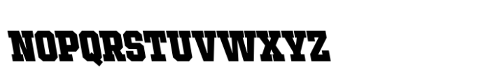 Ace Condensed Black Left Font LOWERCASE