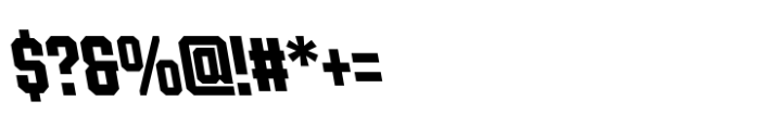 Ace Condensed Bold Left Font OTHER CHARS