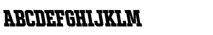 Ace Condensed Bold Left Font
