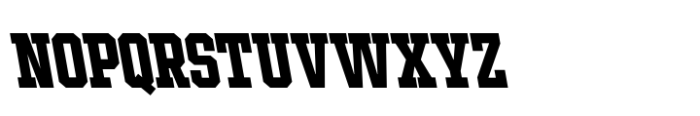 Ace Condensed Bold Left Font UPPERCASE
