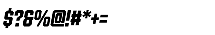 Ace Condensed Bold Right Font OTHER CHARS