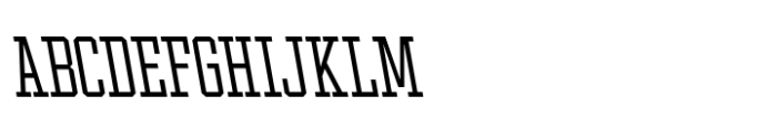 Ace Condensed Light Left Font UPPERCASE
