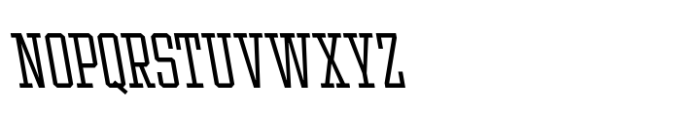 Ace Condensed Light Left Font UPPERCASE