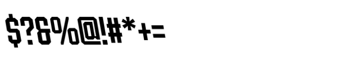 Ace Condensed Medium Left Font OTHER CHARS