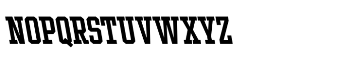 Ace Condensed Medium Left Font UPPERCASE