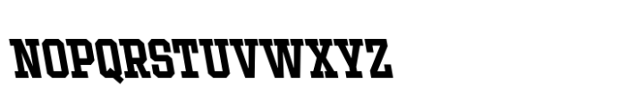 Ace Condensed Medium Left Font LOWERCASE