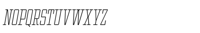 Ace Condensed Thin Right Font UPPERCASE