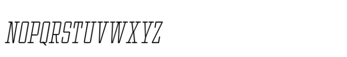 Ace Condensed Thin Right Font LOWERCASE