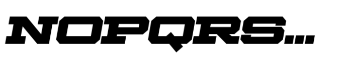 Ace Extended Black Right Font UPPERCASE