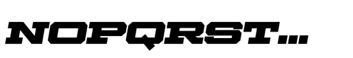 Ace Extended Black Right Font LOWERCASE