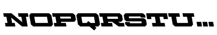 Ace Extended Bold Left Font LOWERCASE