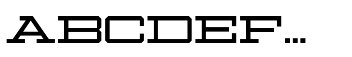 Ace Extended Regular Font UPPERCASE