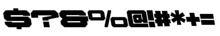 Ace Extended Super Left Font OTHER CHARS