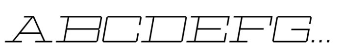 Ace Extended Thin Right Font UPPERCASE