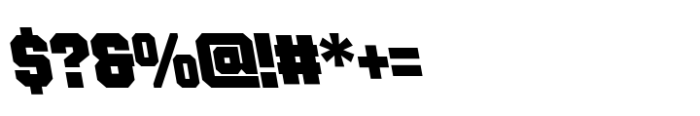 Ace Narrow Super Left Font OTHER CHARS