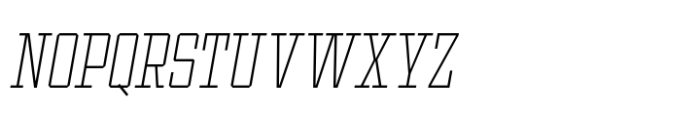 Ace Narrow Thin Right Font UPPERCASE