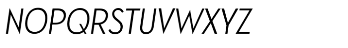 Ace Sans Light Condensed Oblique Font LOWERCASE