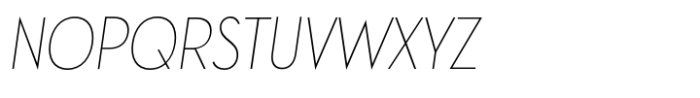 Ace Sans Thin Condensed Oblique Font LOWERCASE
