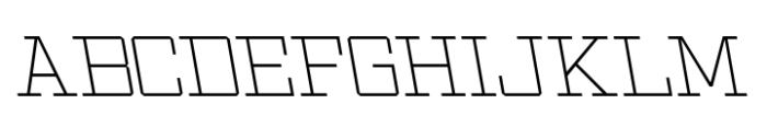 Ace Thin Left Font UPPERCASE