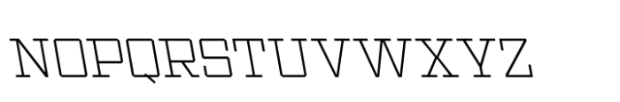 Ace Thin Left Font LOWERCASE