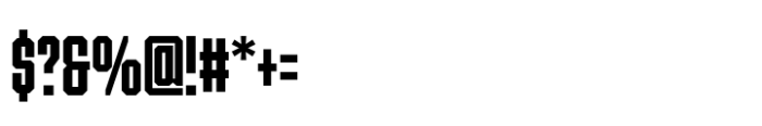Ace Ultra Compressed Black Font OTHER CHARS