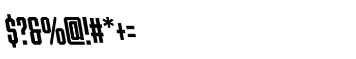 Ace Ultra Compressed Bold Left Font OTHER CHARS