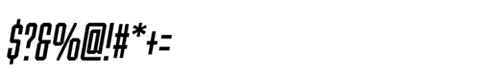 Ace Ultra Compressed Medium Right Font OTHER CHARS