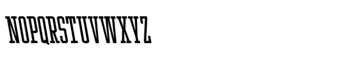 Ace Ultra Compressed Regular Left Font UPPERCASE