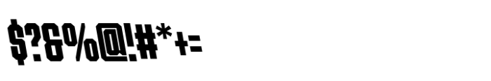 Ace Ultra Compressed Super Left Font OTHER CHARS