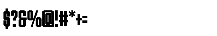 Ace Ultra Compressed Super Font OTHER CHARS