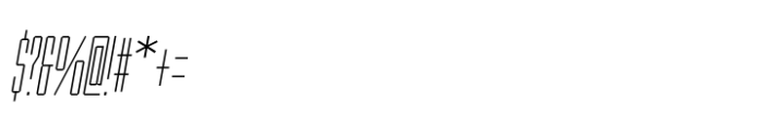 Ace Ultra Compressed Thin Right Font OTHER CHARS